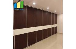 China Aluminum Profile Collapsible Folding Manual Movable Sliding Partition Walls For Hotel supplier