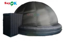 China Portable Black Inflatable Planetarium Dome Tent Blow Up Projection Tent supplier