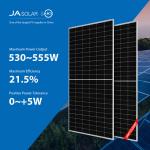 Transparent Monocrystalline Solar Panel JA Solar Panels JAM72S30 530W 535W 540W 545W 550W 555W MR Greenhouses for sale