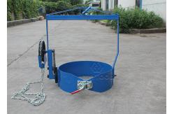 China Portable Automated Chemical Drum Handling Equipments Vertical Drum Lifter Tilter Equipment Geared supplier