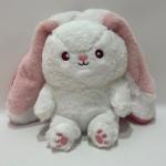 35CM 14 Pink& White Easter Plush Toy Bunny Rabbit Stuffed Animal in Strawberry for sale