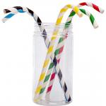 Party Bar Decorative Bendable Paper Straws Biodegradable FDA Approved for sale