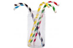 China Party Bar Decorative Bendable Paper Straws Biodegradable FDA Approved supplier
