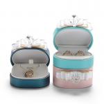 Custom Luxury Proposal Ring Box Jewelry Bow Necklace Gift Packaging Box for sale