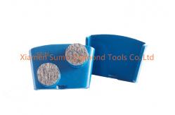 China Rigid HTC Diamond Tooling Double Buttons Segment For HTC Floor Grinder supplier