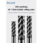 Carbide Custom End Mills Helix Angle 35 / 38 / 45 / 55 Number Of Flutes 2 / 4 for sale