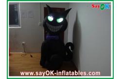 China 1m - 4m Inflatable Halloween Cat With Led-Lighting Bouncers Rentals supplier