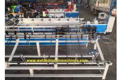 China Diamond Galvanized Wire 440v Chain Link Fence Making Machine For Cattle supplier