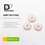Pink Pearl Unique Shirt Buttons 4 Holes High Temperature Resistance for sale