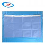 Plain Blue Surgical Utility Drape With Adhesive Non Woven Fabric for sale