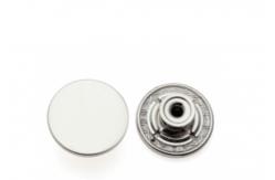 China Shiny Silver Denim Metal Buttons Original Designer Button Accessories supplier