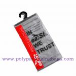 EVA PVC Underwear Plastic Packaging Poly Bags With Hanger Hook