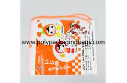 China Cartoon 0.06mm PE Drawstring Shoulder Bag For Outing supplier