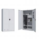 2 Door Metal Wardrobe Closets Steel Clothes Cabinet Flash Lock for sale