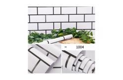 China 3D Brick PVC Self-Adhesive Wallpaper Moisture-Proof brick Pattern Wall Sticker Wallpaper supplier