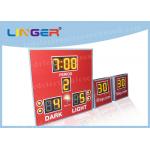 Amber Color With 8'' 200mm Digits Led Electronic Scoreboard With Countdown Shot Clock for sale