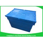 Blue Plastic Storage Attach Lid Containers Assorted Height 60 * 40 * 41.2cm for sale