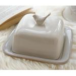 supply ceramic butter dish with cover made in china for export  with good price for sale
