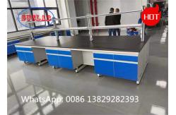 China Stable Worktop Chemistry Lab Workbench Chemistry Lab Benches Controlled Movement Safety supplier