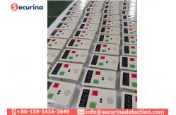 China White Iron Portable Body Temperature Screening Box With LED Light / Sounds Alarm supplier