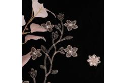 China Flower Pattern Embroidered Lace Fabric Guipure Mesh Lace 135cm Width supplier