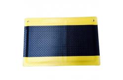 China Black And Yellow Antistatic Conductive Cleanroom ESD Anti Fatigue Mat With Lock supplier