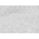 Stretch French Embroidery Lace Fabric , Tulle Lace Dress Net Fabric Scalloped Edge for sale