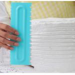 Cake Scrapers Set Plastic Sawtooth Scraper Polisher Butter Cream Cake DIY Tool