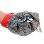 6''  Stainless Steel Anti Cutting Gloves Woven with Chainmail Ring Mesh for sale