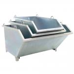 Self Dumping 1500kg Tipping Bins Forklift Attachment Self Tipping Dumpster for sale