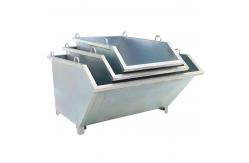 China Self Dumping 1500kg Tipping Bins Forklift Attachment Self Tipping Dumpster supplier