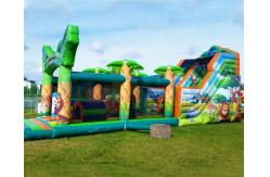 China school Commercial Inflatable Slide Obstacle Jumping Bouncy Castle supplier