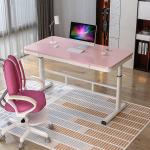 Custom Promotion Middle Height Adjustable Writing Table with Rustic Brown Desktop