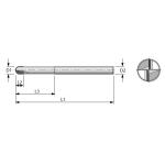 PCD Ball nose End mills for sale