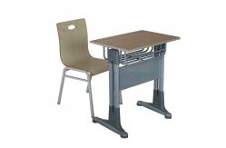 China Wooden Height Adjustable Primary School Table And Chairs supplier