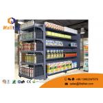 Retail Store Supermarket Gondola Shelving Double Sided  Metal Pegboard for sale