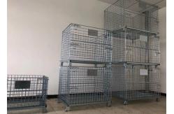China Customized Q195 steel Stackable Wire Mesh Baskets Wire Mesh Storage Boxes supplier