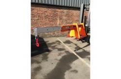 China 1000kg Forklift Mounted Jib Crane Forklift Attachment Orange supplier