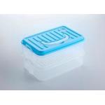 2 Layers Freezer And Microwave Safe Containers Plastic Kitchen Organizer