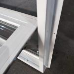 Customized House UPVC Hopper Window For Toilet Basement Ventilation