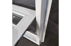 China Customized House UPVC Hopper Window For Toilet Basement Ventilation supplier