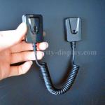 Magnetic Anti Theft 20ft Coiled Cable Tether With 3M Adhesive Backing
