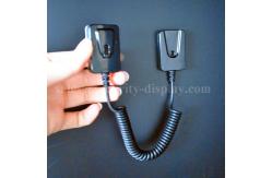 China Magnetic Anti Theft 20ft Coiled Cable Tether With 3M Adhesive Backing supplier