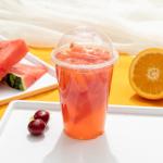 Biodegradable PLA Plastic Cup 550ML printed logo cold drink cups with lids for sale