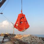 Heavy Duty NM400 Mechanical Grab Bucket 2 Peel Dredging Clamshell Material Bulk Cargo for sale