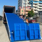 10T-10M Customized Blue Loading And Unloading Goods Hydraulic Dock Ramp Product Details for sale