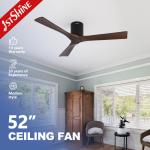 6 Speeds Choice Decorative Ceiling Fan With Remote Control and Durable Solid Wood Blades for sale