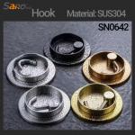 SS Towel Over The Bathroom Robe Hooks Waterproof Anti Corrosion