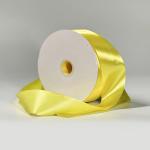 Waterproof Polyester Ribbon Outdoor Yellow Poly Satin Ribbon for sale