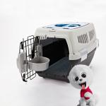 PP Plastic Dog Cat Transport Cage OEM ODM Travel Carrier With Skylight for sale